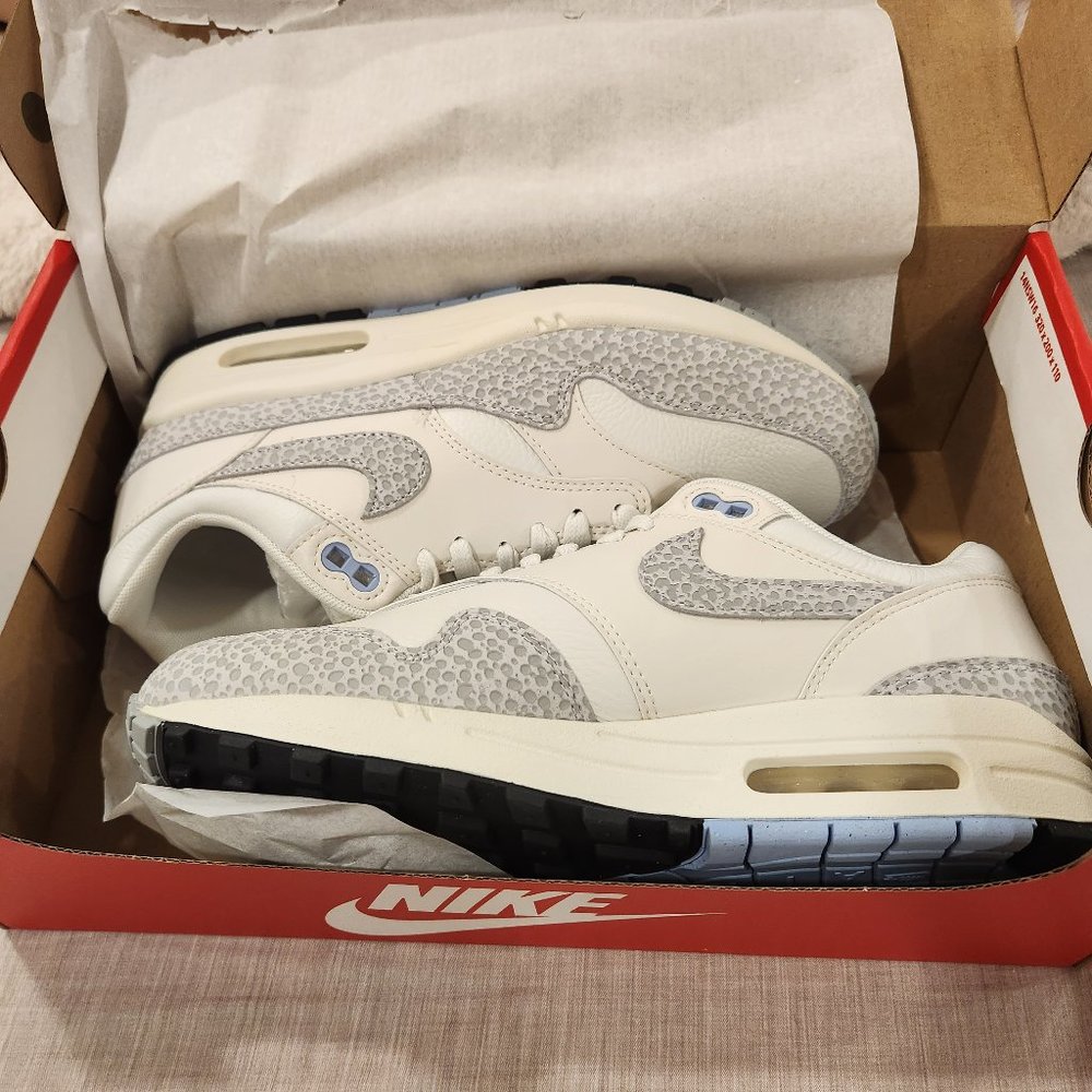 Air Max 1 'Safari - Summit White' Wmns S 8.5 New in Box
